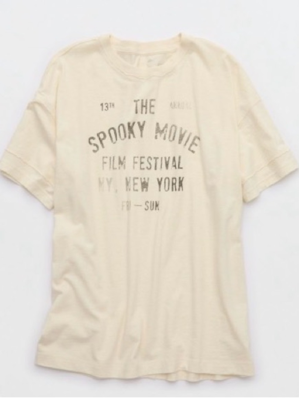 aerie Spooky Movie oversized Boyfriend Tee